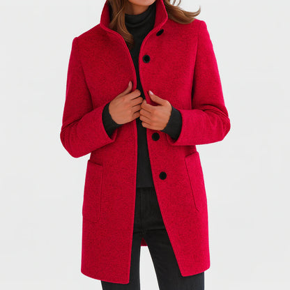 Isabelle | Sleek Wool Tailored Coat