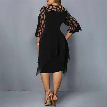 Isabella – Elegant Midi Dress in Plus Size
