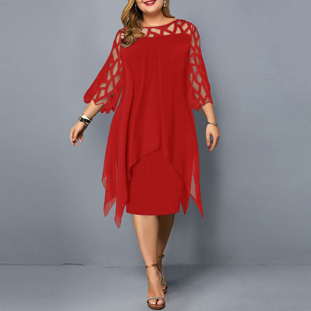 Isabella – Elegant Midi Dress in Plus Size