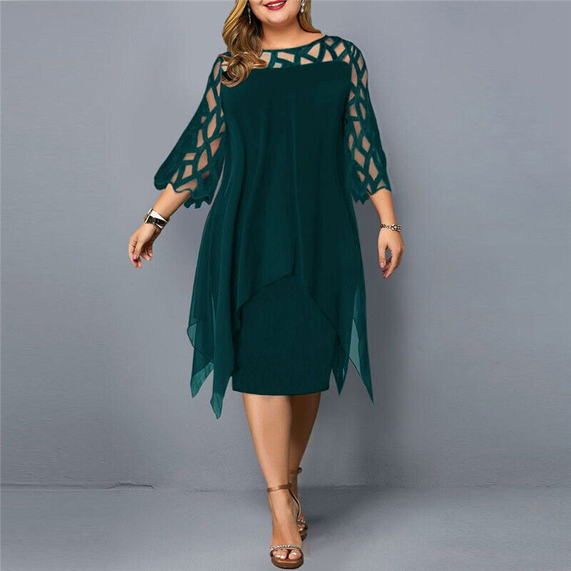 Isabella – Elegant Midi Dress in Plus Size