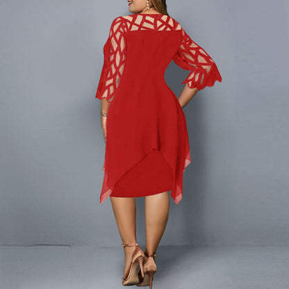 Isabella – Elegant Midi Dress in Plus Size