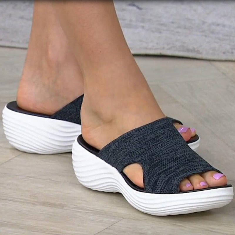 Bella - Stretch Slip-On Sandals